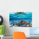 Green Turtle Tropical Water Wall Mural