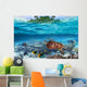 Green Turtle Tropical Water Wall Mural