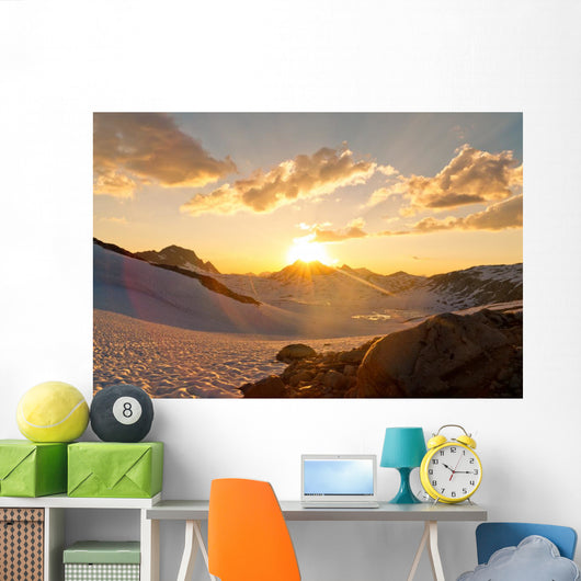 Sierra Nevada Sunset Wall Mural