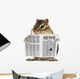Funny chipmunk read newspaper Wall Mural
