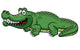illustration of Cartoon crocodile vector Wall Decal