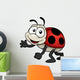 illustration of cartoon Lady bug Wall Decal