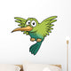 illustration of Cartoon Hummingbird Wall Decal