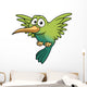 illustration of Cartoon Hummingbird Wall Decal