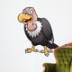 illustration of Cartoon vulture Wall Decal