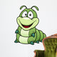 illustration of Cartoon worm Wall Decal