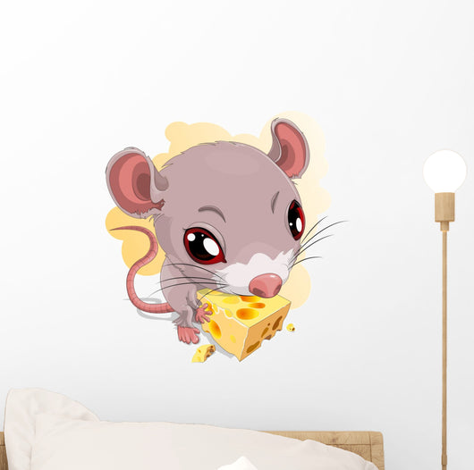 Mouse and Chees Wall Decal