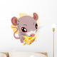 mouse and chees Wall Decal