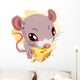 mouse and chees Wall Decal