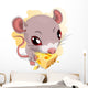 mouse and chees Wall Decal