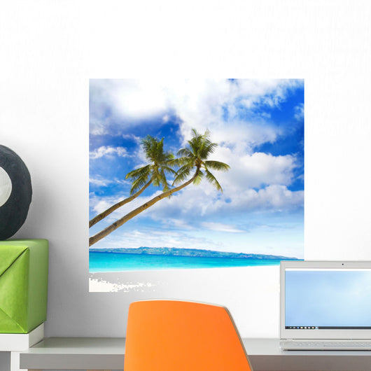Palm Trees Tropical Sea Wall Mural