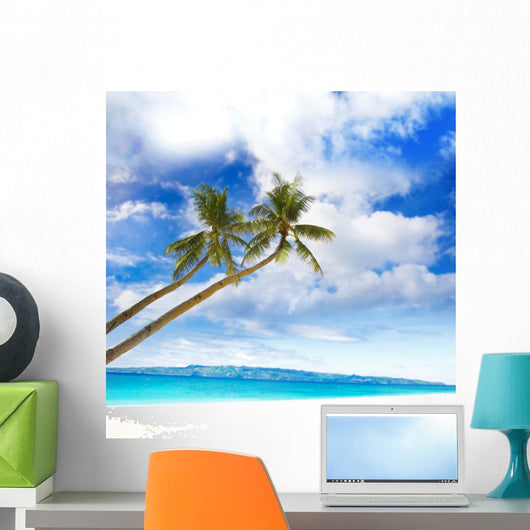 Palm Trees Tropical Sea Wall Mural