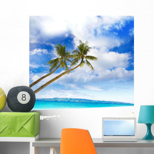 Palm Trees Tropical Sea Wall Mural