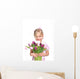Girl with Bouquet Wall Decal