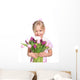Girl with Bouquet Wall Decal