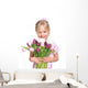 Girl with Bouquet Wall Decal