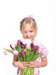 Girl with Bouquet Wall Decal