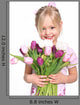 Girl with Bouquet Wall Decal