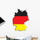 Map Germany Wall Decal