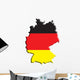 Map Germany Wall Decal