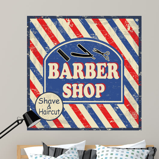 Barber Shop Vintage Poster