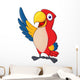 Macaw bid carton waving Wall Decal
