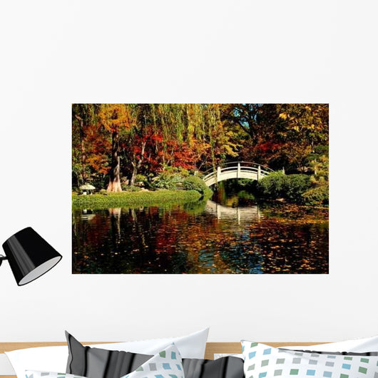 Japanese Garden with Fall Wall Decal