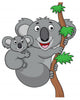 Mother and baby koala Wall Decal