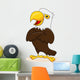 Eagle cartoon posing Wall Decal