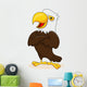 Eagle cartoon posing Wall Decal