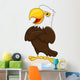 Eagle cartoon posing Wall Decal