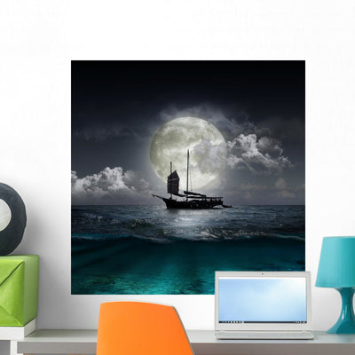 Moon Reflecting Lake shown on a wall