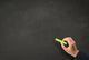 Blank Chalkboard with Copy