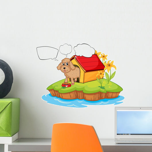 Pet Island with Empty Wall Mural