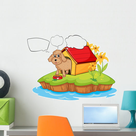 Pet Island with Empty Wall Mural
