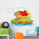 Pet Island with Empty Wall Mural