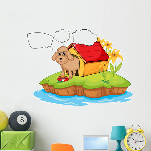Pet Island with Empty Wall Mural