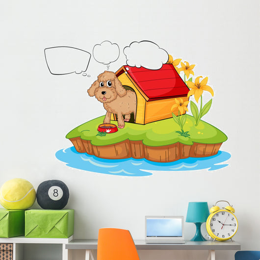 Pet Island with Empty Wall Mural