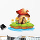 A mushroom house Wall Decal
