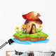 A mushroom house Wall Decal