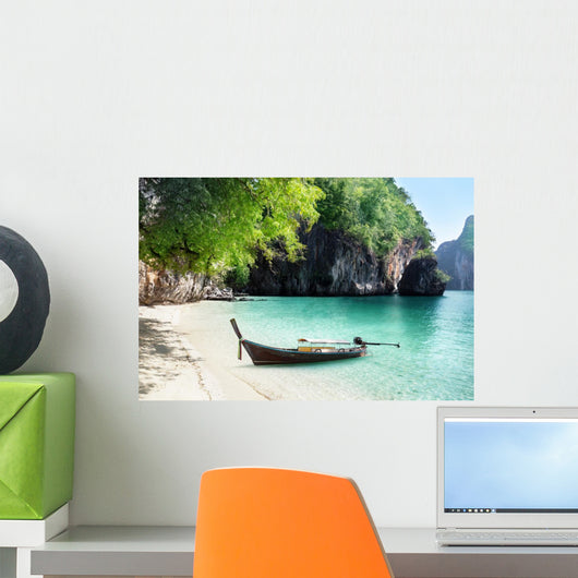 Boat Beach Island Krabi
