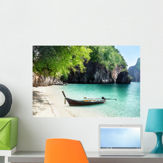 Boat Beach Island Krabi
