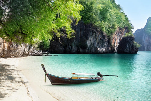 Boat Beach Island Krabi