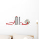 Can telephone on white Wall Decal