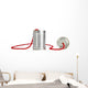 Can telephone on white Wall Decal