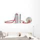 Can telephone on white Wall Decal
