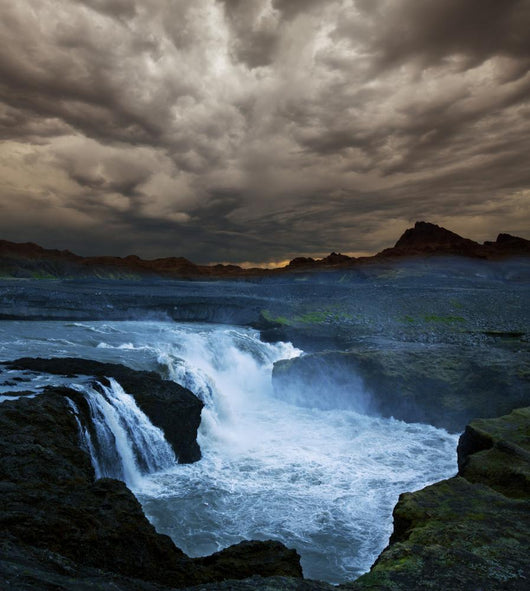 Waterfall Iceland Wall Mural