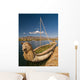 Floating Uros Island boats on Lake Titicaca in Peru Wall Mural