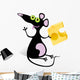 Mouse with Piece of Cheese Wall Decal