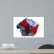 Laundry Basket Clothes Wall Decal